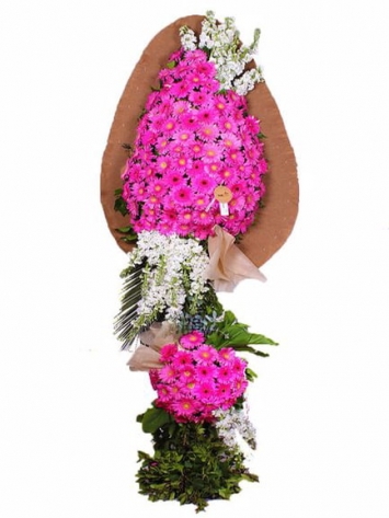 Premium Duble Pembe Çelenk Siparişi